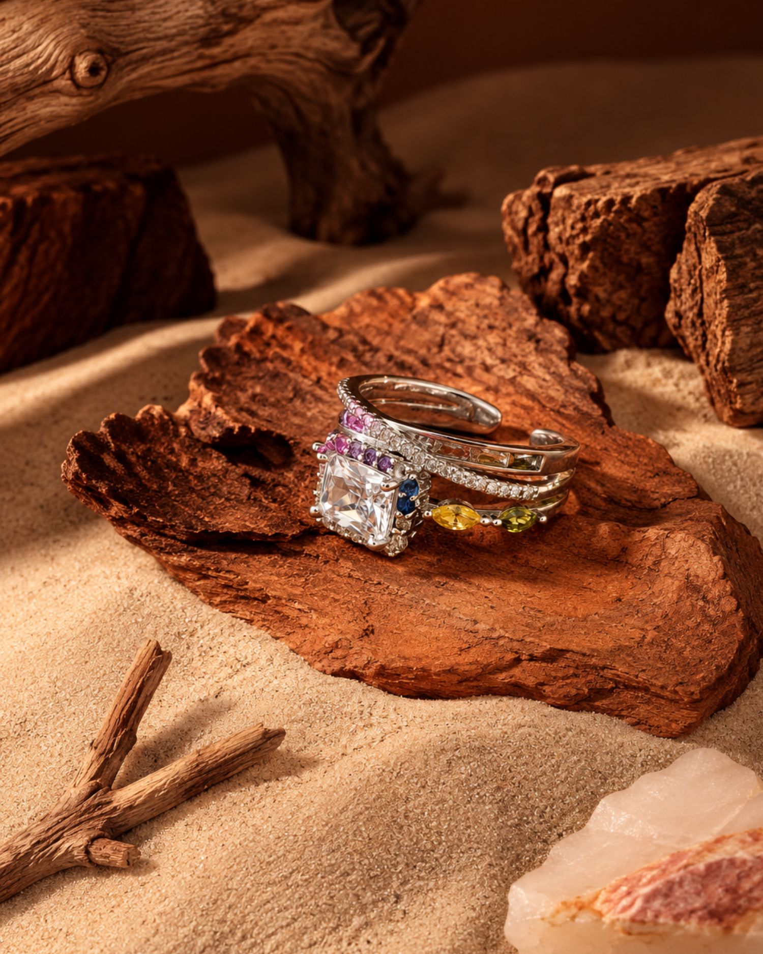 Sunset Symphony Ring